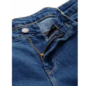 Jeans de Tallas Grandes para Mujer, Cintura Media, Estilo Casual, Transpirables, de Mezclilla, Corte Regular, Tallas de EE. UU. 2XL a 8XL para Verano - Product Image 5