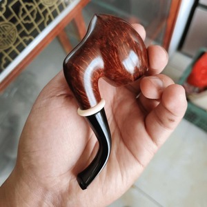 Pipa de Fumar de Madera Premium, Pipa de Tabaco de Madera Hecha a Mano, Accesorio Decorativo Vintage de AALIYAN IMPEX - Product Image 1