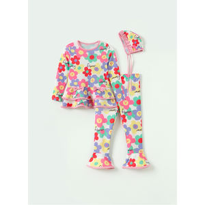 Traje de Baño Floral Estilo Coreano OZKIZ para Niñas, Ropa de Verano de Moda Infantil de 2 a 6 Años, Venta al Por Mayor OEM/ODM - Product Image 1