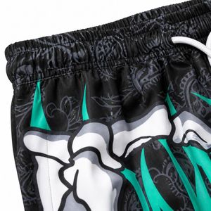 Pantalones Cortos Deportivos de Verano para Hombre con Estampado de Mano de Esqueleto, de Secado Rápido, Transpirables, de Poliéster, Estilo Urbano Gótico - Product Image 6