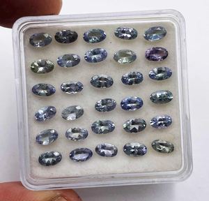 Lot en gros de pierres précieuses naturelles Tanzanite ovale taillée, facettées, bleu violet, pour la fabrication de bijoux - Product Image 6