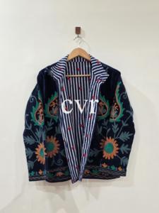 Abrigo Bohemio de Terciopelo Bordado a Mano para Mujer, Talla Grande, Cuello Mandarín, Estampado Floral, Ropa de Invierno Informal, Manga Larga - Product Image 2