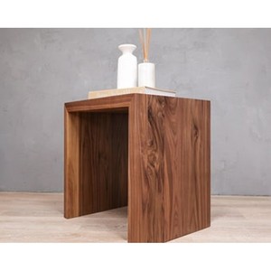 Table console minimaliste en bois d'acacia rectangulaire avec bord en cascade, design artisanal durable et respectueux de l'environnement |   Vente en gros de tableaux décoratifs - Product Image 2