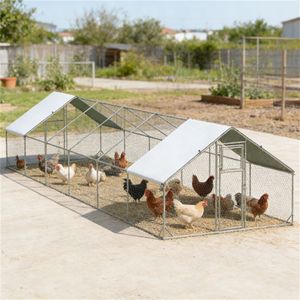 Grande Pollaio per Uso Esterno per Famiglie e Fattorie, Gabbia per Animali da Cortile - Product Image 1