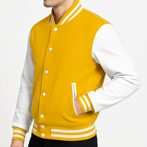 Customized Chenille Embroidery College <b>Baseball</b> <b>Bomber</b> <b>Jacket</b> for Men Custom Varsity <b>Jacket</b> Coated Stand Winter Front High - Product Image 6