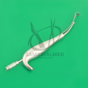 Retractor de Acero de Calidad Premium con Muesca Sigmoidal Extraoral y Luz de Fibra Óptica 25.5cm Manual CE Instrumentos de Cirugía Maxilofacial - Product Image 5
