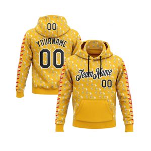 Sweat à capuche en coton de haute qualité, design esthétique baseball personnalisé avec éléments gothiques, vente en gros, vêtements de sport décontractés pour hommes - Product Image 4