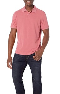 T-shirt Polo Rose Uni Respirant pour Homme Coupe Boxy en Coton Doux Grande Taille Respirant Été Uni Sport Golf - Product Image 4