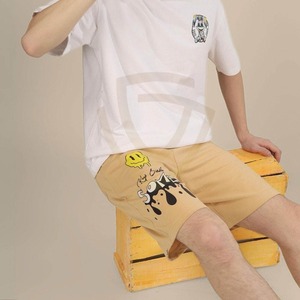 กางเกงขาสั้นผู้ชาย ผ้าแคนวาสน้ำหนักเบา สีพื้น เป็นมิตรกับสิ่งแวดล้อม รุ่นใหม่สำหรับฤดูร้อน สวมใส่สบาย ระบายอากาศได้ดี - Product Image 4