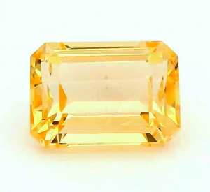 พลอยโทแพซบราซิลธรรมชาติทรงแปดเหลี่ยมสีเหลืองเม็ดเดี่ยว Cloud19Gemstones ผู้จัดจำหน่ายขายส่ง - Product Image 6