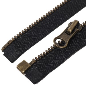 Y-Teeth Black Antique Bronze Metal <b>Zipper</b> 3#5#8 Black Open-End Metal <b>Zipper</b> - Product Image 5