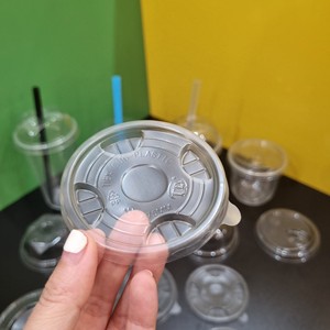 Multi size Low price Factory Disposable Diameter 90/93/95/120mm PET PP <b>Plastic</b> Lids Dome Flat Lids for <b>Plastic</b> <b>Cups</b> Transparent - Product Image 6