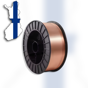 Fil de soudage MIG cuivré (AWS A5.18 ER70S-6) pour le marché finlandais : support OEM ODM, bobine et emballage en tambour - Product Image 1
