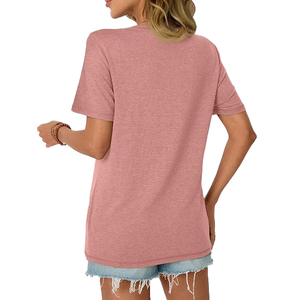 Camisetas Oversize de Streetwear para Mujer al por Mayor, Mezcla de Poliéster/Algodón Ecológica, de Verano, de Alto Gramaje, de Secado Rápido y Transpirables, Cuello Redondo - Product Image 5