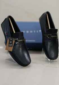 Mocassins décontractés pour hommes en cuir véritable imprimé de haute qualité, grande taille, plateforme rétro, légers - Product Image 3