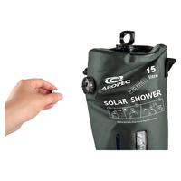 Douche extérieure portable en PVC 15L avec câblage intégré, sac de douche pour plage, piscine, camping, randonnée, pêche, activités Aropec SSB-HL01 TW