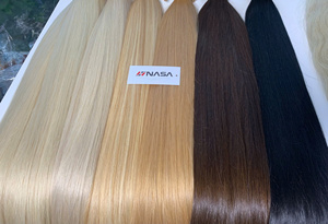 Cheveux humains vierges 100% Nasa Hair Factory Price, kératine vietnamienne, pointes plates, en vrac, Hanoi, cuticules intactes, longueur longue, décolorés foncés - Product Image 4
