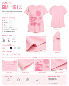 Camiseta Rosa de Cuello Redondo y Manga Corta para Mujer, Corte Ajustado Vintage, 100% Algodón Jersey, Ecológica, Primavera Verano - Product Image 6