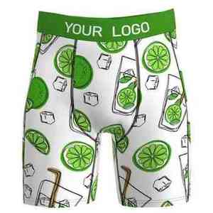 Calzoncillos Boxer con Logotipo Personalizado, Ropa Interior Transpirable de Punto, Corte Medio, Sin Costuras, Ropa Interior Masculina - Product Image 1