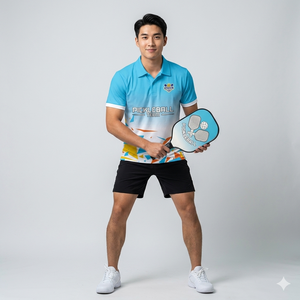 Camiseta de Polo Transpirable para Hombre, de Secado Rápido y Ligera, con Cuello y Logotipo Personalizado, Ropa Deportiva para Pickleball - Product Image 2