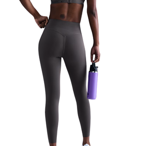 Women's Casual High Waist Charcoal Gray Yoga Leggings <b>Tummy</b> <b>Control</b> Quick Dry Breathable Lightweight Workout Fitness Running - Product Image 2