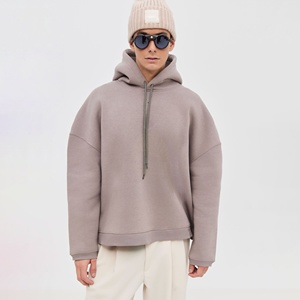 Vente en gros 500GSM coton Streetwear sweat à capuche meilleure qualité coton mélangé pull surdimensionné avec logo personnalisé design col à capuche - Product Image 1