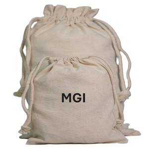 Custom Size <b>Small</b> Large White Gift Muslin Pouch Jewelry Canvas Logo Printed <b>Shoe</b> Packaging Calico Cotton Dust Drawstring Bag - Product Image 3