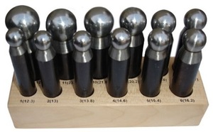 High Quality SUNTOOLS/STIPL Model 293-294 Cupola <b>Punch</b> Dapping <b>Punch</b> <b>Set</b> Stand Wooden Dies Jewelry Making Tool Stand Punjab - Product Image 2