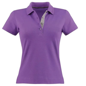 Top Quality Women’s Casual <b>Polo</b> Shirt Plain Cotton Blend Purple Golf <b>Polo</b> Shirt For Summers Wear OEM ODM Manufacturer - Product Image 1