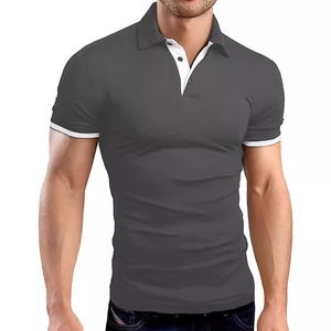 Men's Solid Knitted T-Shirt Jacket with Zipper Color-<b>Matching</b> for POLO Shirt - Product Image 4