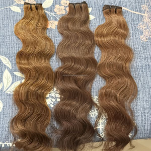 Soldes de réduction!!! Cheveux naturels noirs ondulés de couleur trame 100% cheveux humains vietnamiens bruts pas d'enchevêtrement pas de perte de gros - Product Image 5