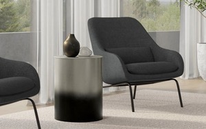 The Studio Modern Minimalist Coffee <b>Table</b> With Tempered Glass Top And Metal Frame For Living Room Furniture - Product Image 3