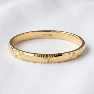 กำไลข้อมือทองคำแท้ 14K ดีไซน์หรูหราสำหรับผู้หญิง พร้อมใบรับรอง GIA สร้อยและจี้แบบโซ่ ดีไซน์สวยงาม สง่างาม - Product Image 6