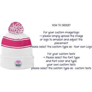 2025 Stc28 bonnet d'hiver personnalisé haut bonnet chapeaux 6 Options de couleur personnalisé point fruits arcs Camouflage dessin animé Plaid - Product Image 3