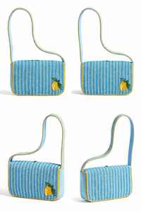 Sac à bandoulière de luxe fait main en acrylique brodé de perles pour femme, forme trapèze tendance, multifonctionnel, portable et écologique - Product Image 2