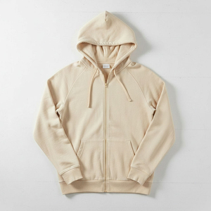 Sudadera con capucha de forro polar grueso para hombre, con cremallera completa, de algodón, informal, para invierno, venta al por mayor OEM - Product Image 4