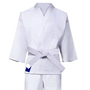 Uniforme de Karate Gi 100% Algodón Unisex, Duradero, Transpirable, Ropa Tradicional de Entrenamiento para Adultos, Blanco, Estilo Holgado, 160g, Personalizable por Delante - Product Image 4