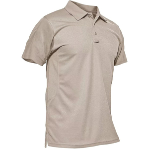 Camiseta Polo de Color Sólido para Hombre, Manga Corta, Tela Transpirable, Ropa de Trabajo Informal, Camiseta de Golf, Venta al Por Mayor OEM - Product Image 1