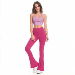 กางเกงเลกกิ้งทรงขาบานคุณภาพสูงสำหรับผู้หญิง ออกกำลังกาย เล่นโยคะ เอวยางยืด - Product Image 2