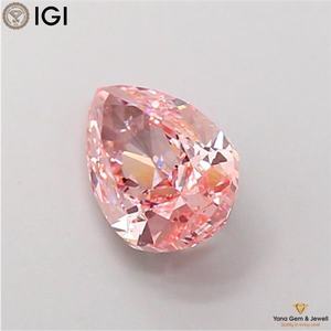Diamante Cultivado en Laboratorio CVD de 2.51 Quilates, Corte Pera, con Certificado IGI, Color Rosa Intenso, Claridad VS2, para Diseño de Joyería de Boda - Product Image 3