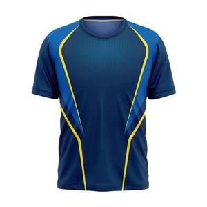 Camiseta Deportiva Casual de Secado Rápido para Hombre, con Estampado por Sublimación, Cuello Redondo, Manga Corta, Diseño Geométrico - Product Image 2