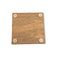 Sous-verres en bois sculpté, design de luxe, écologiques, ronds, pour verres à boisson, diamètre 350 mm, épaisseur 4 mm, MN Exports MNE-331