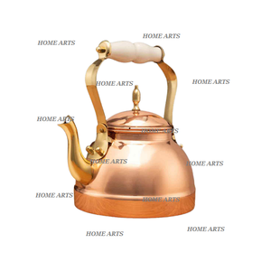 Premium Quality Round Shape <b>Tea</b> Coffee <b>Kettle</b> Latest Design Customized Size Copper <b>Tea</b> Coffee Kahwa Pot By Home Arts - Product Image 1