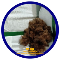 Vente en gros de fibres creuses siliconées en polyester vierge brun Vikohasan certifiées 7D HS et GRS recyclées, pour rembourrage de jouets et filage de béton
