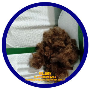 วัสดุเติมของเล่นแบบเส้นใยกลวงซิลิโคนเคลือบสีน้ำตาลโพลีเอสเตอร์บริสุทธิ์ 3 มิติ Vikohasan 7D HS Certified GRS สำหรับรีไซเคิล ขายส่ง - Product Image 2