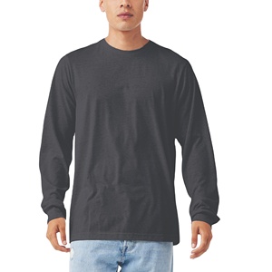 T-shirts de base T-shirts pour hommes personnalisés T-shirts surdimensionnés à manches longues T-shirts pour hommes vente en gros Fournisseur de t-shirts à manches longues Fabrication OEM - Product Image 1
