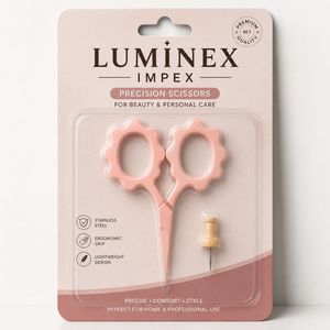 High Precision Embroidery Hair Scissors Fine Point Thread Cutting Tool Stainless Steel Sharp Blades Right-Handed <b>Thinning</b> Short - Product Image 3