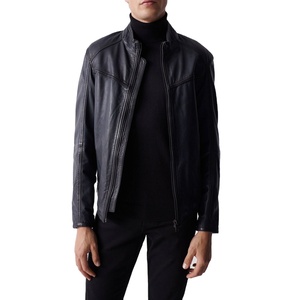 Vestes en cuir pour hommes très vendues / Longueur régulière Respirant Prix raisonnable Vestes en cuir tendance pour hommes PAR HI - Product Image 1