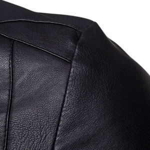 Black <b>Winter</b> <b>Leather</b> <b>Jacket</b> For Men Stylish All Sizes With Customized Logo And Privet Label <b>Leather</b> <b>Jacket</b> With Zipper - Product Image 4