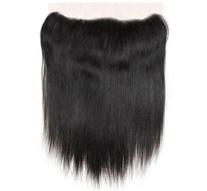 Pelucas de cabello humano virgen vietnamita liso natural HD 13X6 de 180 densidades con frontal de encaje 13X4 al por mayor - Product Image 1